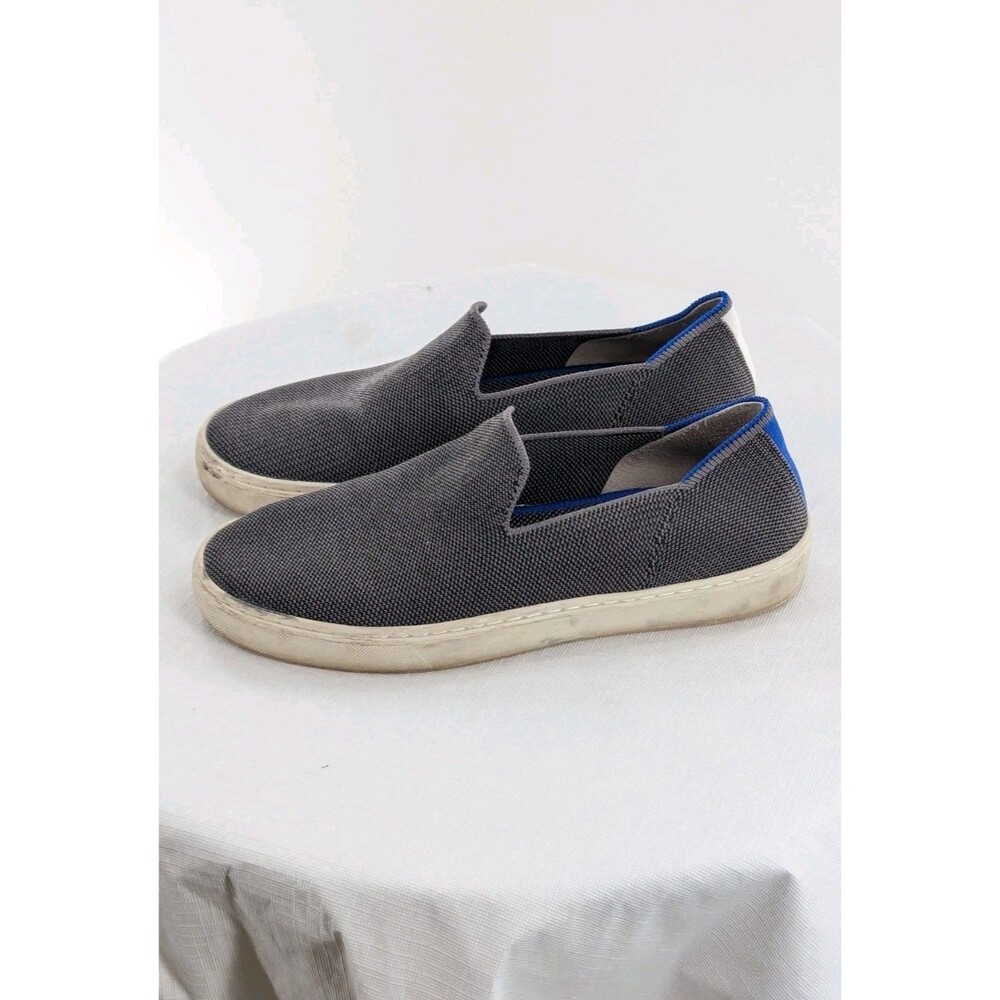 Rothys The Original Slip On Sneakers Womens Size 7.5 Shoes Grey Round Toe Casual